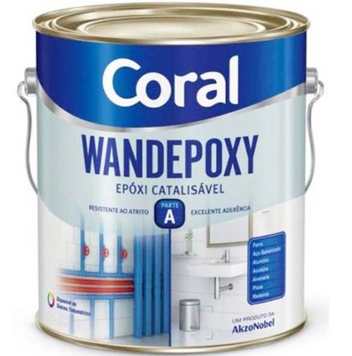 Fundo Preparador Wandepoxy Brilhante Branco 2,7L - Coral.