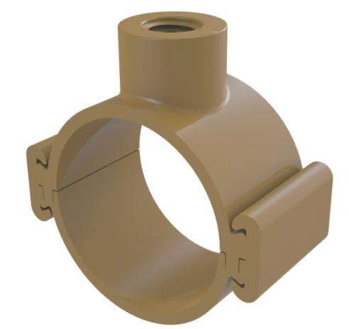 Colar Tomada PVC com Travas 75mm x 1/2"" - Tigre.