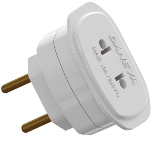 Adaptador de Tomada 2P 10A/250V - Daneva.