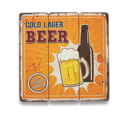 Quadro Decorativo 39x39cm Pub Beer HD49044 - Home Decor.