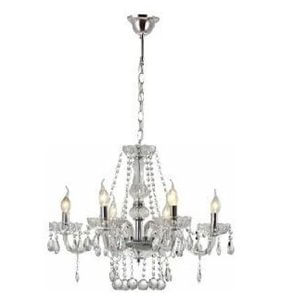 Lustre Agata 6 Cristal Transparente DI62791 Dilux.