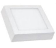 Luminária Plafon LED 12W 3000K Bivolt Sobrepor Quadrado Branco DI48528 - Dilux.