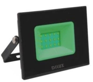 Refletor de Alumínio LED Slim 20W Bivolt IP65 Verde DI76804 - Dilux.