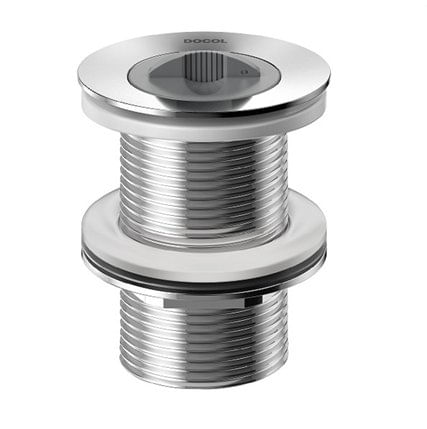 Válvula de Escoamento para Tanque sem Ladrão Cromado 2.3/4"" x 1.1/2""  - Docol.