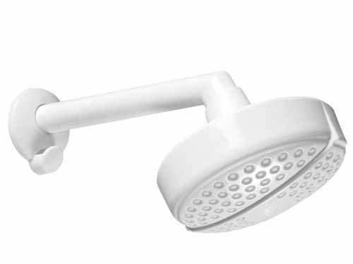 Ducha Plástica com Braço 4"" Branca - Tigre.