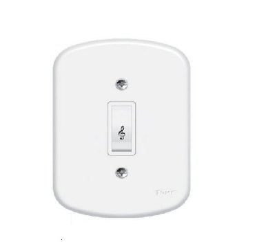 Conjunto Interruptor Pulsador Campainha Blanc 10A/250V -  Fame