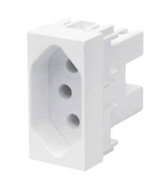 Módulo Tomada 2P+T 20A/250V Habitat 2062 Branco - Fame.