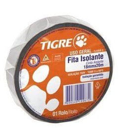 Fita Isolante Tigre Uso Geral 18mm x 10m - Tigre.