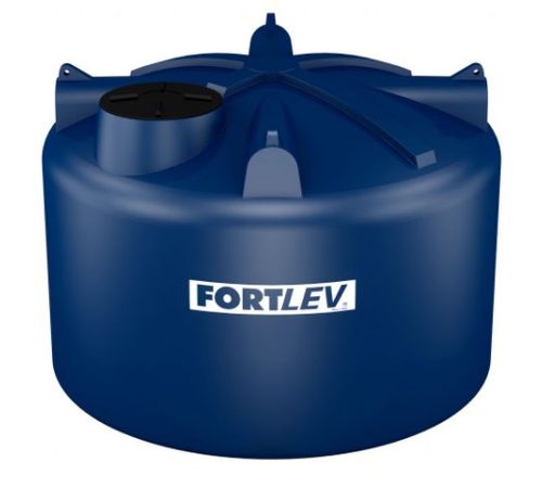 Tanque de Polietileno com Tampa 5.000L Azul - Fortlev.