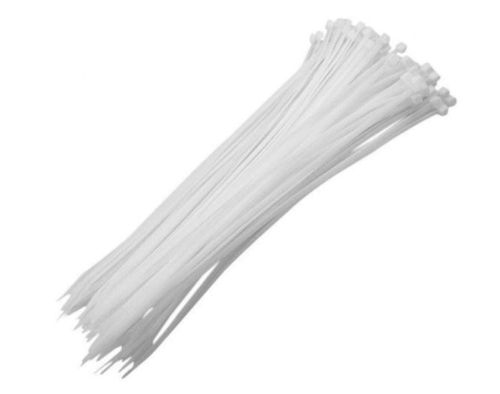 Abraçadeira Nylon 151x 3,7mm Branco com 100 Unidades - Frontec.