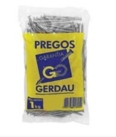 Prego Com Cabeça Polido 11x11 1Kg - Gerdau.