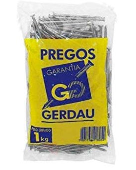 Prego com Cabeça 1Kg 16 JP x 21 LPP - Gerdau.