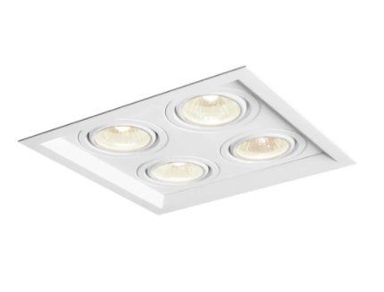 Spot Embutir Recuado 4x Ar70 Gu10 Branco Maltino - Golight.