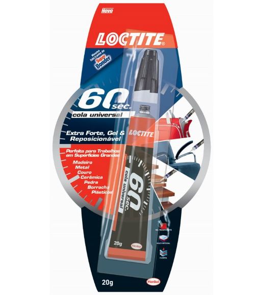 Cola Universal Super Bond 60 Segundos  20g -  Loctite.