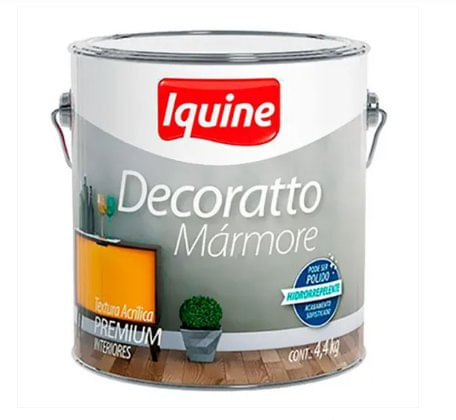 Textura Decoratto Mármore Branco 4,4Kg - Iquine.