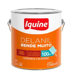 Tinta Acrílica Delanil Rende Muito Fosco Boi Garantido 3,6L - Iquine