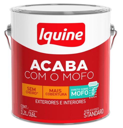 Tinta Acrílica Diacryl Fosco Branco Gelo 3,6L - Iquine.