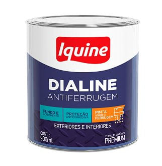 Tinta Esmalte Dialine Antiferrugem Branco Neve 900ml - Iquine.