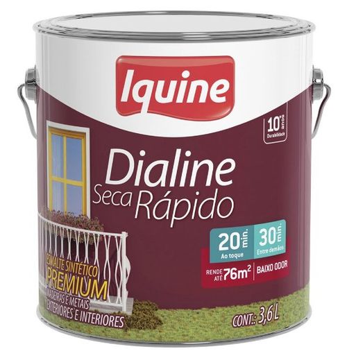 Tinta Esmalte Dialine Secagem Rápida Azul Céu 3,6L - Iquine.