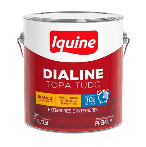 Tinta Esmalte Sintético Dialine Base Água Tabaco 3,6L - Iquine.