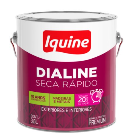 Tinta Esmalte Sintético Dialine Secagem Rápida Marfim 3,6L -  Iquine.