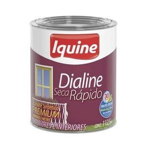 Tinta Esmalte Dialine Secagem Rápida Preto 112,5ml - Iquine.