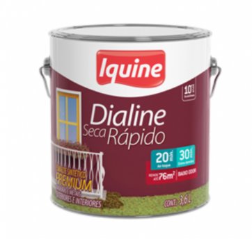 Tinta Esmalte Brilhante Dialine Secagem Rápida Premium Verde Colonial 3,6L - Iquine.