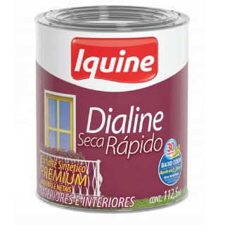 Esmalte Brilhante Dialine Secagem Rápida Premium Vermelho Vinho 112,5ml Iquine.