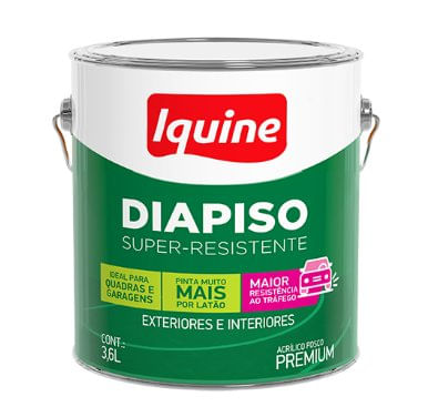 Tinta Acrílica Diapiso Super Resistente Premium Branco 3,6L - Iquine.