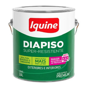 Tinta Acrílica Premium Diapiso Super Resistente Concreto 3,6L - Iquine.