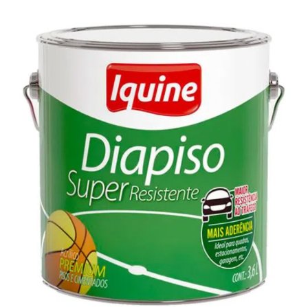 Tinta Acrílica Premium Diapiso Super Resistente Cinza Escuro 3,6L - Iquine.