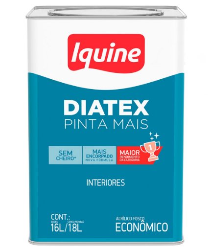 Tinta Acrílica Diatex Pinta Mais Branco Gelo 18 Litros - Iquine