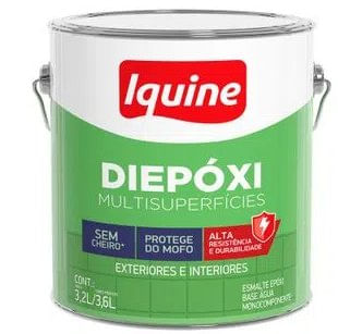 Tinta Diepóxi Base Água Brano Neve 3,6L - Iquine.