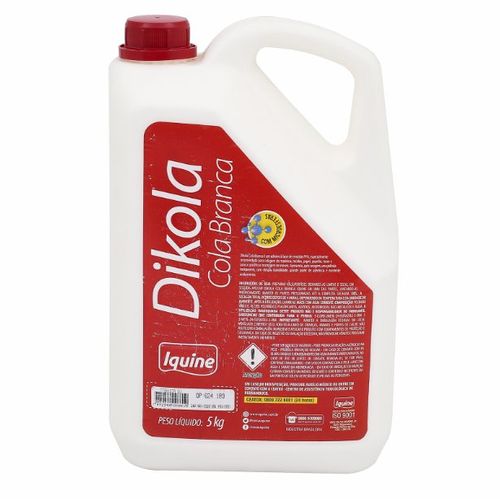 Cola Branca para Madeira Dikola 5Kg - Iquine.