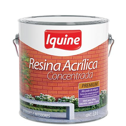 Resina Acrílica Concentrada 3,6 Litros -  Iquine.