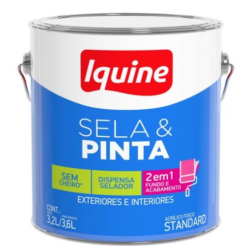 Tinta Acrílica Premium Fosco Areia 3,6L - Iquine.