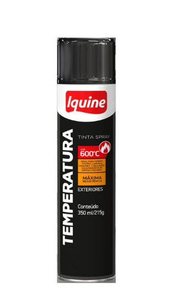 Tinta Spray De Alta Temperatura Branco Fosco 400ml - Iquine.