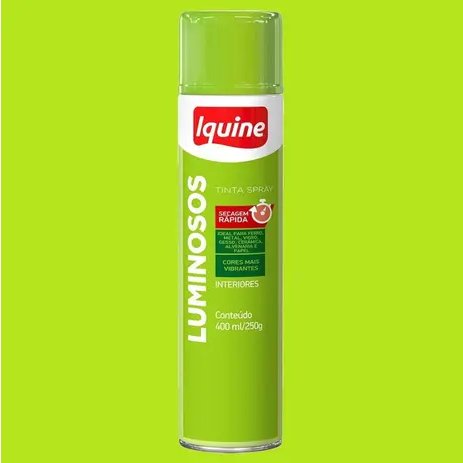 Tinta Spray Luminoso Verde 400ml - Iquine.