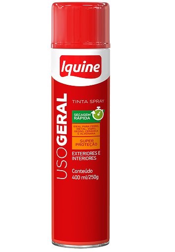 Tinta Spray Uso Geral Alumínio 400ml - Iquine.