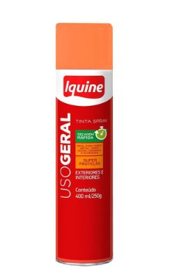 Tinta Spray Uso Geral Laranja 400ml - Iquine.