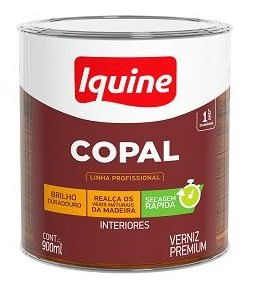 Verniz Copal Alto Brilho Incolor 900ml - Iquine.