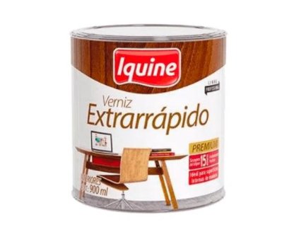 Verniz Extrarrápido Alto Brilho Cedro 900ml - Iquine.