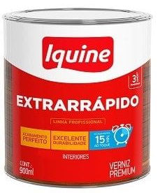 Verniz Extrarrápido Alto Brilho IImbuia 900ml - Iquine.