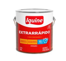 Verniz Extrarrápido Alto Brilho Incolor 3,6 Litros - Iquine.