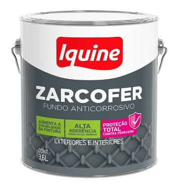 Fundo Anticorrosivo Zarcofer Óxido 3,6L - Iquine.