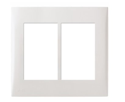 Placa com Suporte 4x4 6 Módulos Imperia Branca - Iriel.