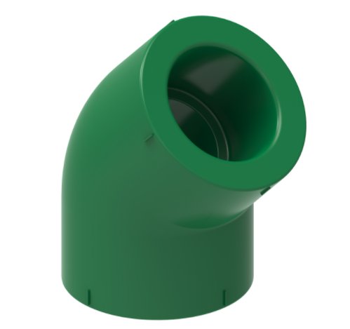 Joelho 45° Polipropileno PPR 20mm ou 1/2"" - Tigre.