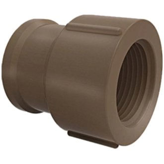 Luva Soldável com Rosca de PVC Marrom 25mm x 3/4"" - Tigre.