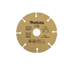 Disco Serra para Madeira com Grãos Tungstênio - Makita.