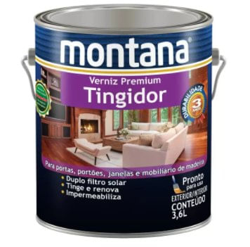 Verniz Tingidor Premium Brilhante Mogno 3,6L - Montana.